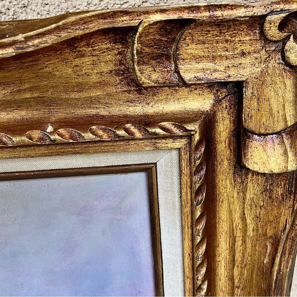 1975 Vintage Framed Floral Painting Signed By Mary Gail 27/32 Inch - Picture 3 of 16